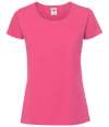 SS720 614240 Fruit of the Loom Ladies Iconic 195 T-Shirt Fuchsia colour image